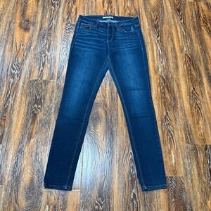 Refined‎ by Daytrip Womens Dark Wash Skinny Jeans JBK2200 Size 29X31 Mid Rise